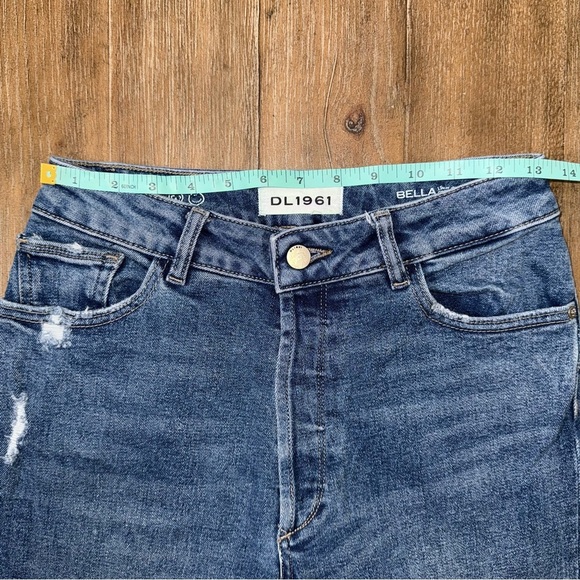 DL1961 | Bella High Rise Vintage Slim Straight Jeans Blue 27 - Picture 6 of 12